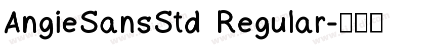 AngieSansStd Regular字体转换